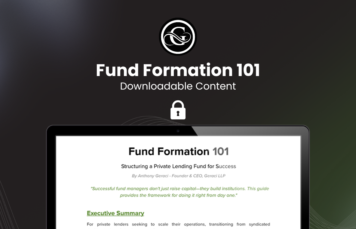 Fund Formation 101