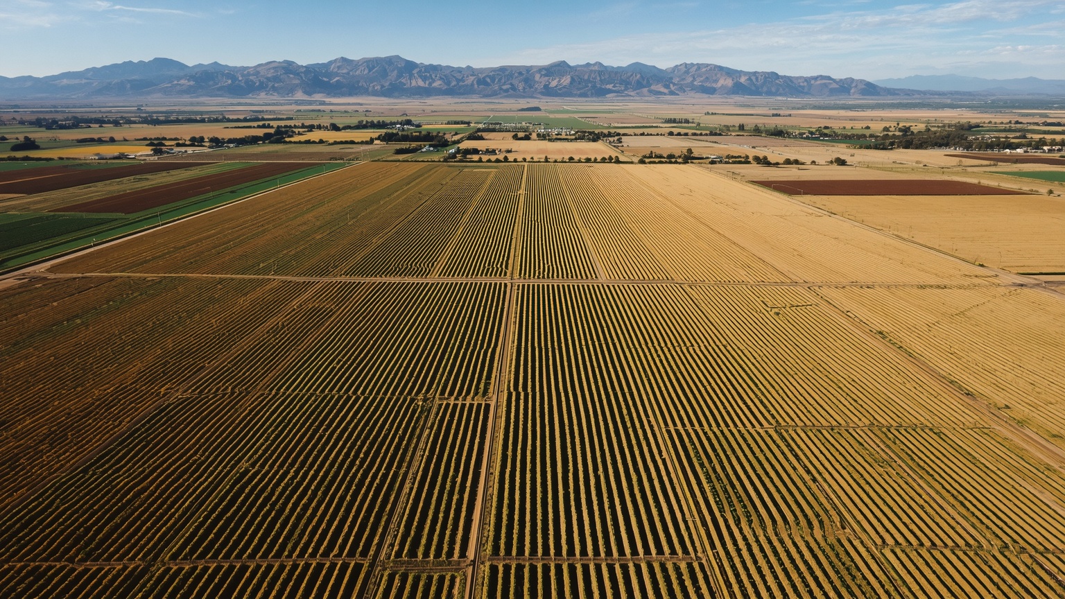 California's Central Valley at harvest