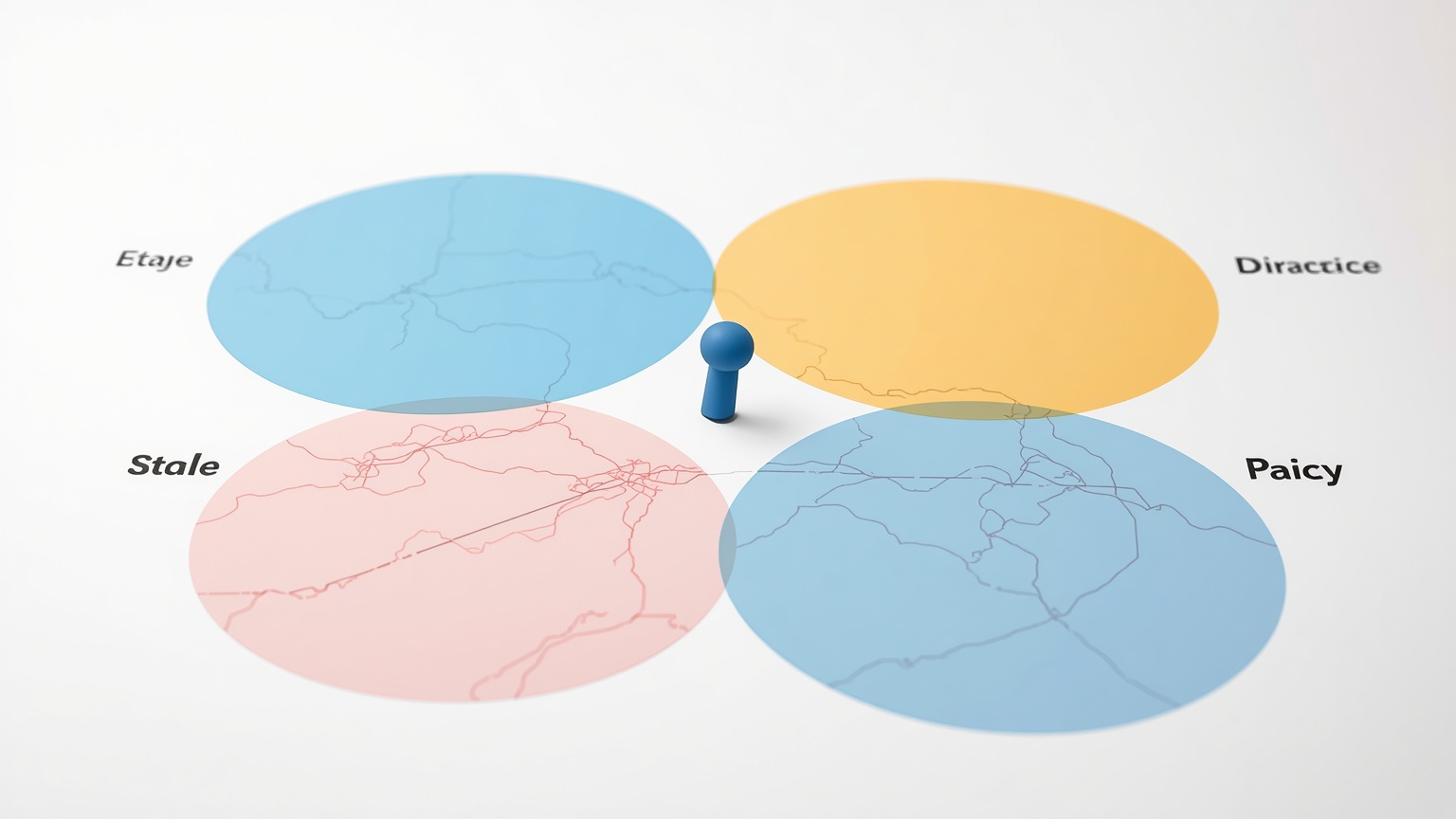 Multiple title commitments spread across a large table