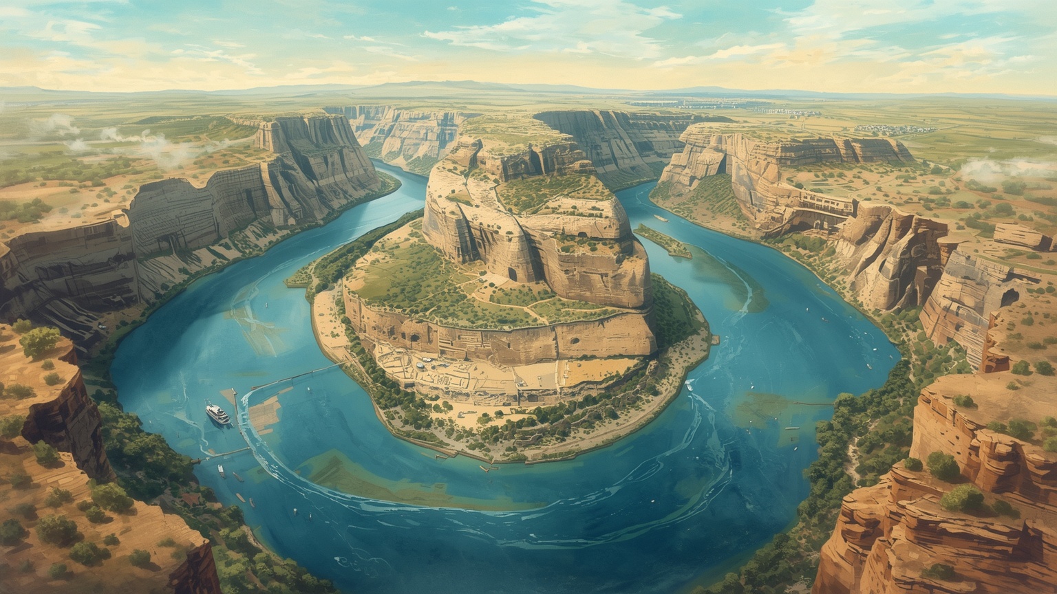 Three distinct rivers