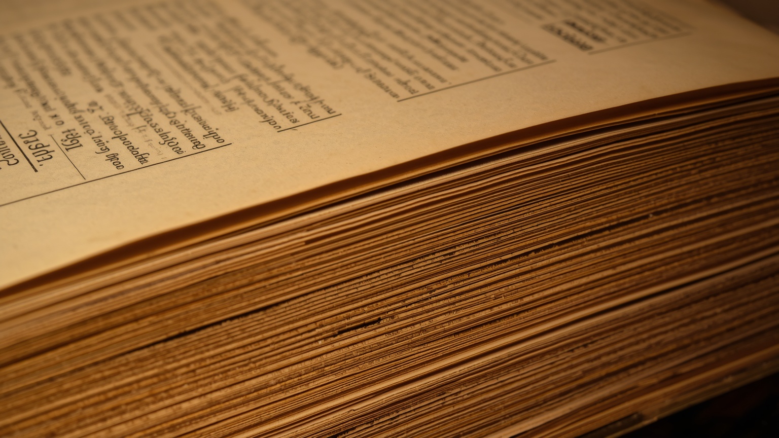 Close-up editorial shot of a property title chain recorded in a county deed book